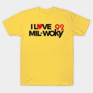 92 WOKY Love Milwaukee Defunct Radio Station T-Shirt